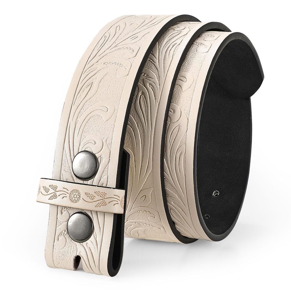 2177 Men Women Western Belt Strap Without Buckle 1.5" Wide Cowboy Cowgirl